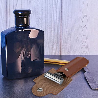 4Pcs PU Leather Razor Sheath AJEW-FH0002-72B-1