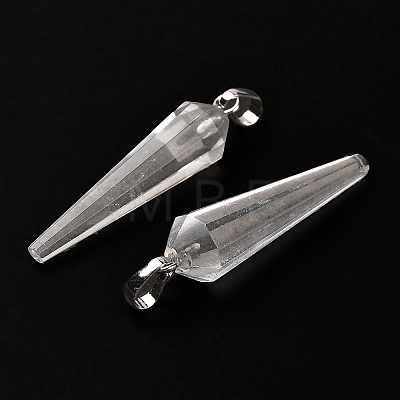 Natural Mixed Stone Pointed Pendants G-D089-01P-1