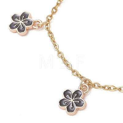 Alloy Enamel Charm Bracelets BJEW-JB13169-01-1