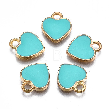 Alloy Enamel Charms X-ENAM-S121-041F-1