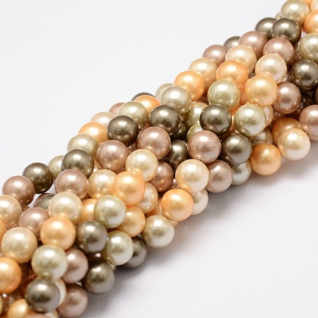 Shell Pearl Bead Strands LS-BSHE-L017-12-1
