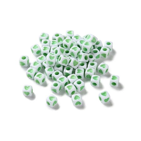 Opaque Acrylic Beads OACR-D301-06A-1