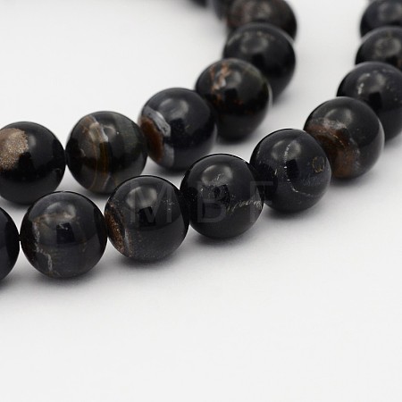 Natural Blue Tiger Eye(Dyed & Heated) Bead Strands LS-G-P070-14-6mm-1