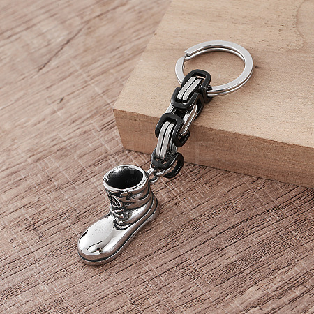 Biker Style 304 Stainless Steel Tactical Boot Keychains YF9349-1