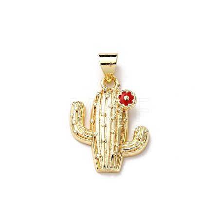 Brass Enamel Pendants FIND-I054-01C-G-1