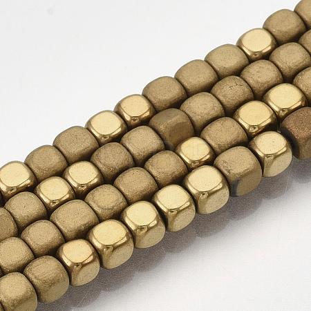 Electroplate Non-magnetic Synthetic Hematite Bead Strands G-Q467-11F-1