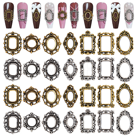 14 Styles Alloy Cabochons MRMJ-OC0004-09-1