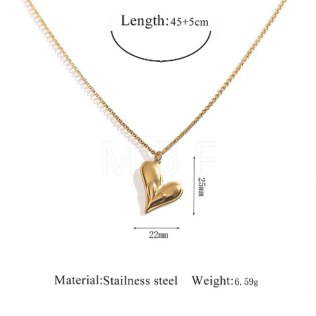 304 Stainless Steel Pendant Necklaces WGFEF8E-11-1
