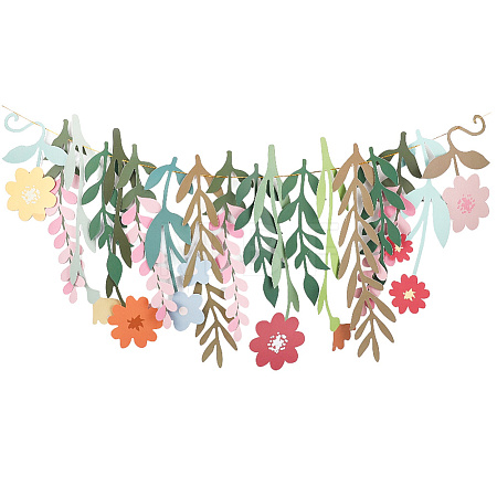 Paper Flower Hanging Banners DIY-WH20049-35-1