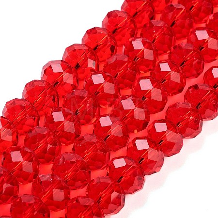 Handmade Imitate Austrian Crystal Faceted Rondelle Glass Beads X-G02YI0G4-1