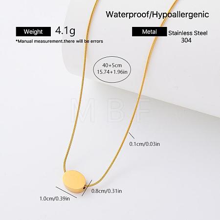 304 Stainless Steel Pendant Necklaces for Women HD5158-5-1