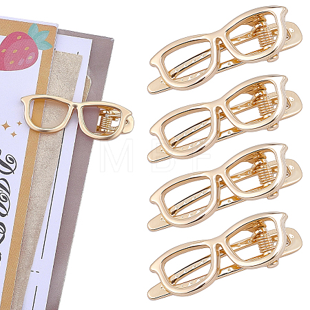 4Pcs Alloy Alligator Hair Clips PHAR-CP0001-31G-1
