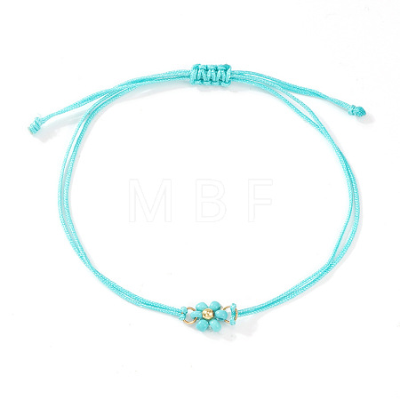 Adjustable Glass Seed Bead Link Bracelets DH6590-5-1