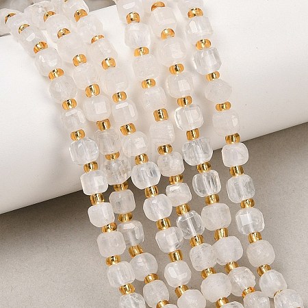 Natural Rainbow Moonstone Beads Strands G-Z147-A01-01-1