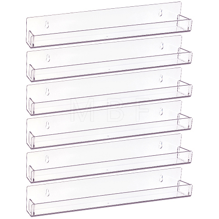 6Pcs Transparent Acrylicc Jewelry Display Stands ODIS-WH0079-092-1