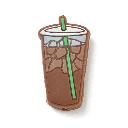Coffee Theme Silicone Beads SL-CBACE28-01C-1
