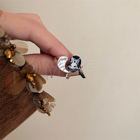 Alloy Enamel Cuff Open Rings FS-WG1EBD2-02-1