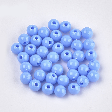 Opaque Plastic Beads KY-T005-6mm-623-1