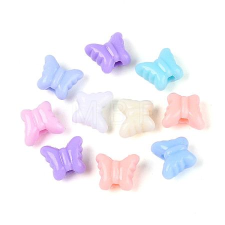 Plastic Butterfly Beads KY-T041-27M-1