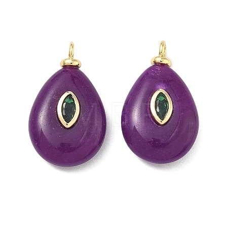 Natural White Jade Pendants KK-G555-17G-03-1