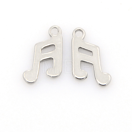 Tarnish Resistant 304 Stainless Steel Charms STAS-J014-08-1