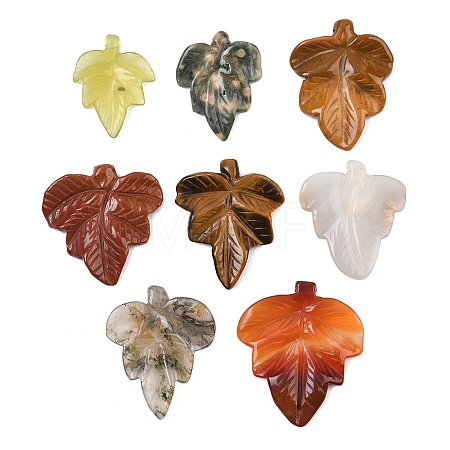 Natural Mixed Stone Carved Pendants GG-CBA3D9B-06-1
