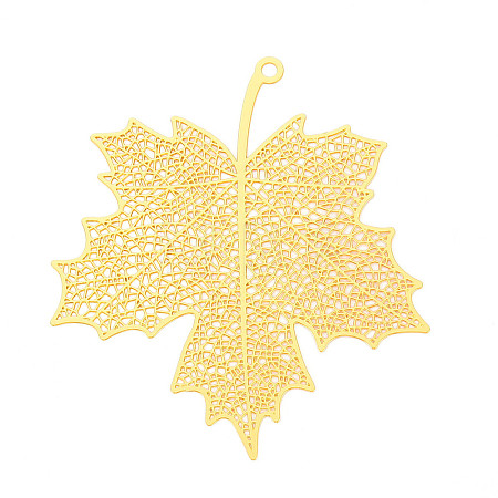 Brass Filigree Big Pendants KKC-T003-21G-1