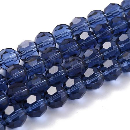 Imitation Austrian Crystal Bead Strands G-M181-10mm-20A-1