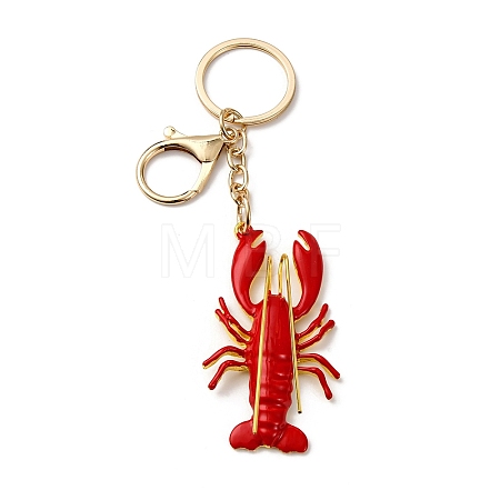 Alloy Enamel Keychains KEYC-I116-01G-02-1