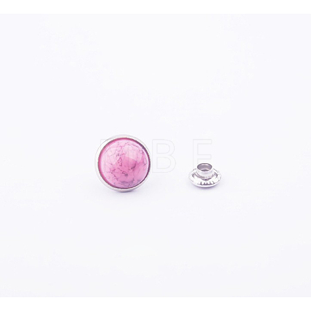 Turquoise Rivet Studs FIND-WH0012-A-09-1