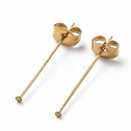 Ion Plating(IP) 304 Stainless Steel Flat Head Pins with Ear Nuts STAS-L244-02J-G01-1
