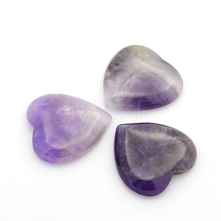 Natural Amethyst Cabochons G-P021-03-1