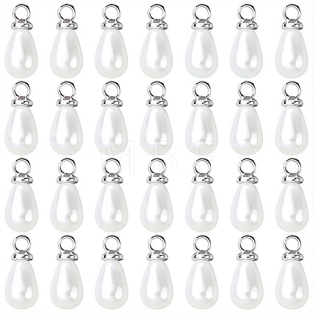 96Pcs ABS Plastic Imitation Pearl Pendants KY-SC0002-32P-1