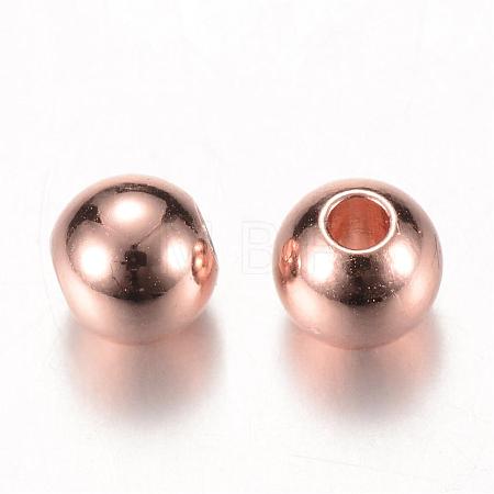 Brass Spacer Beads KK-S753-4mm-RG-1