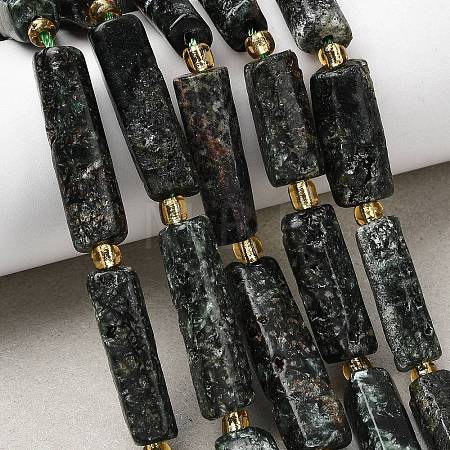 Natural Seraphinite Beads Strands G-D353-A05-1