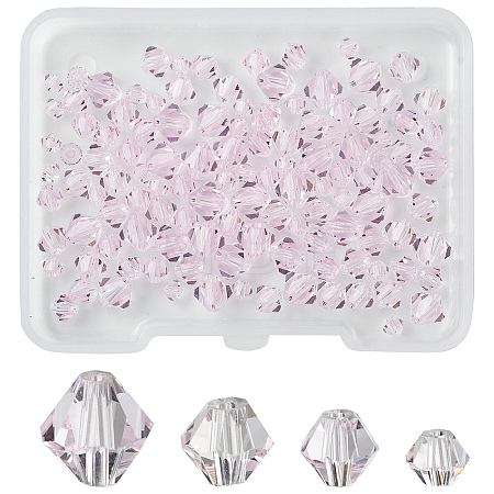 120Pcs 4 Colors Imitation Austrian Crystal Beads SWAR-YW0001-02A-1