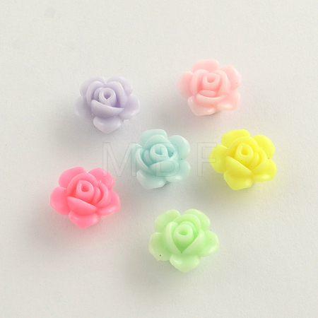 Opaque Acrylic Beads SACR-Q106-19-1