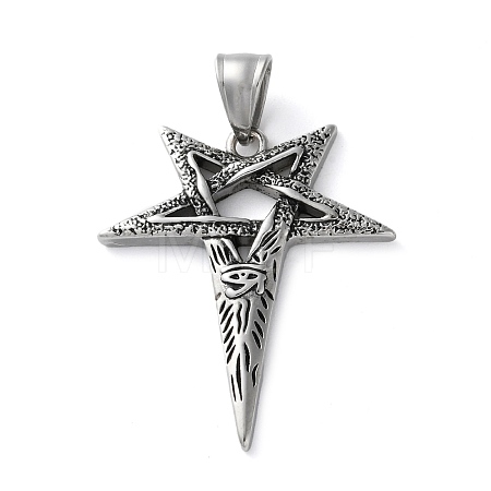 304 Stainless Steel Pendants STAS-M113-03AS-1