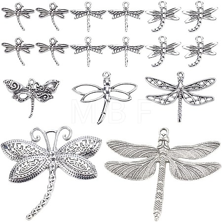 52Pcs Tibetan Style Alloy Big Pendants TIBE-SC0009-33-1