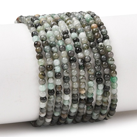 Natural Emerald Beads Strands G-H358-A05-3mm-01-1