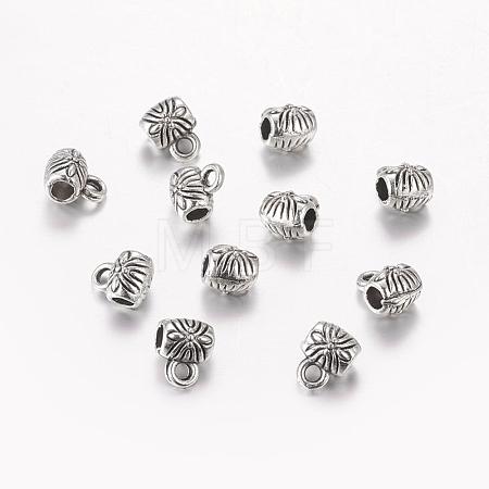Tibetan Style Tube Bails X-TIBE-E018-AS-1