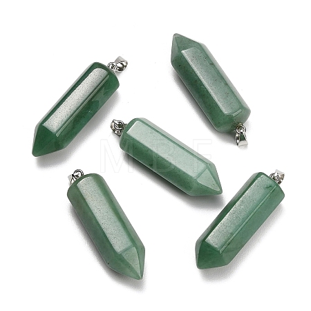 Natural Green Aventurine Pendants GG-CBAA0EE-02P-04-1