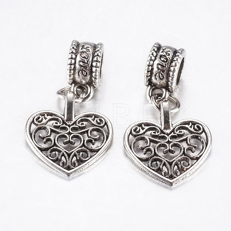 Tibetan Style Alloy European Dangle Charms LS-PALLOY-F199-28AS-1
