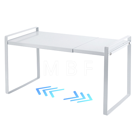 Rectangle Carbon Iron Alloy Extendable Cabinet Tiered Storage Rack for Socks AJEW-WH0609-741A-01-1