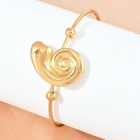 Ocean Theme 304 Stainless Steel Cuff Bangles SA-Z002-02G-03-1