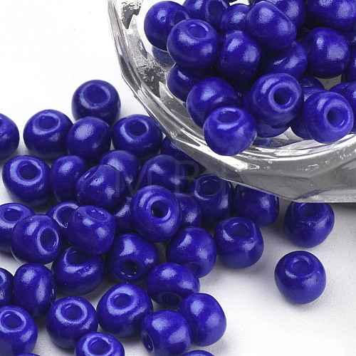 Baking Paint Glass Seed Beads SEED-Q025-4mm-M20-1