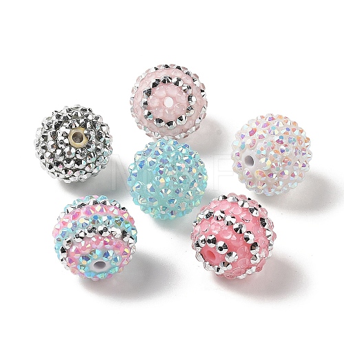 Resin Rhinestone Beads RESI-XCP0002-17-1