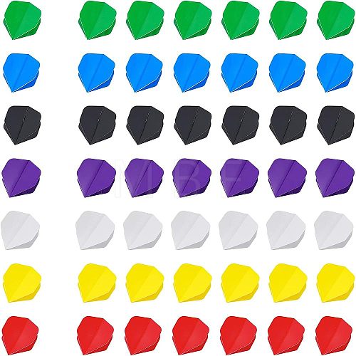 ® 70Pcs 7 Colors ABS Dart Flights Wholesale for Steel Tip Dart and Soft Tip Darts FIND-CA0006-66-1