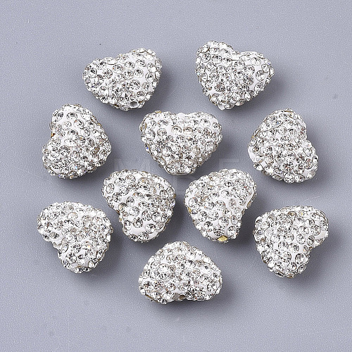 Polymer Clay Rhinestone Beads X-RB-S055-26A-03-1