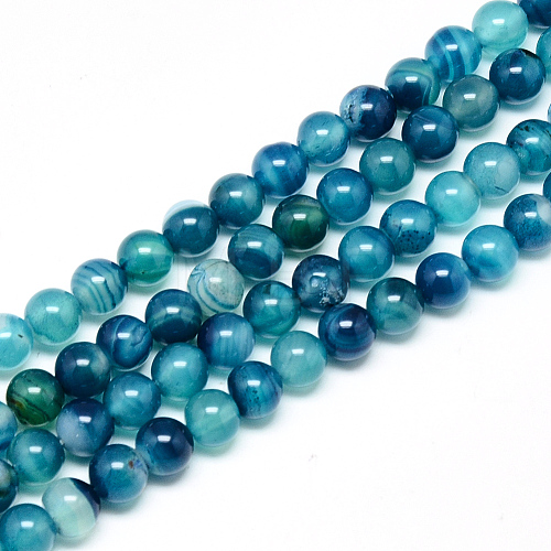 Natural Agate Beads Strands G-R003-03-1
